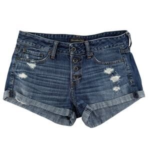 Abercrombie Button Fly Denim Shorts 26